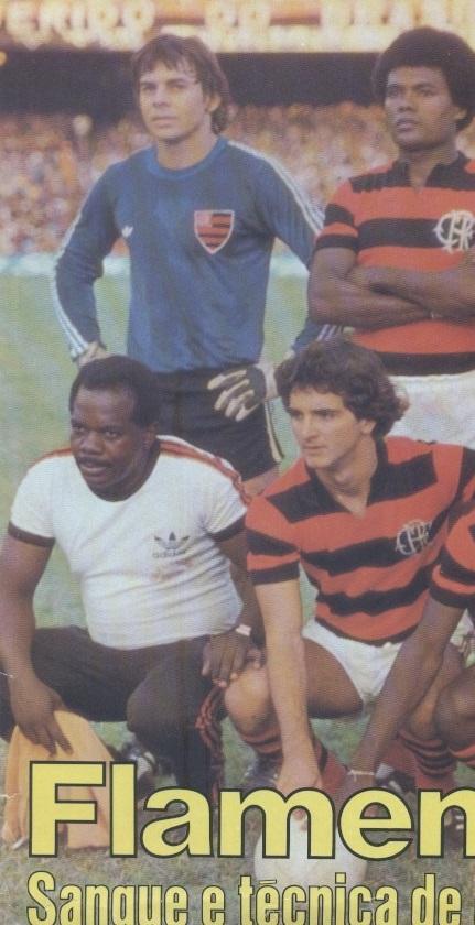 постер А3 футбол Фламенго (Бразилія) 1982 / CR Flamengo, Brazil football poster