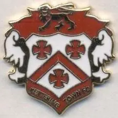 футбол.клуб Кеттерінг (Англія) ЕМАЛЬ / Kettering Town,England football pin badge