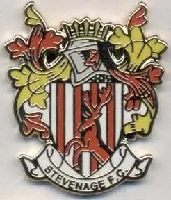 футбол.клуб Стівенидж (Англія)1 ЕМАЛЬ / Stevenage FC, England football pin badge