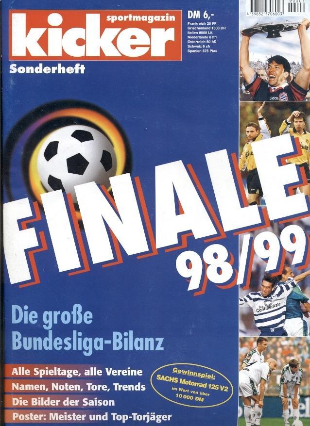 Німеччина, чемп-т 1998-99 резюме, спецвидання Кікер/Kicker Saison Bilanz summary