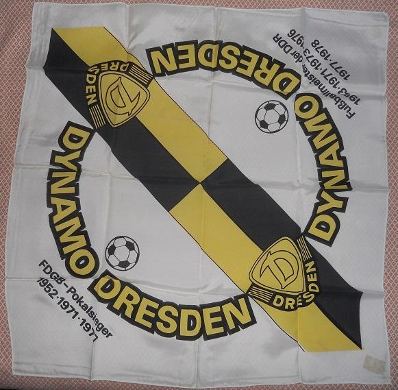хустка'прапор'65х65 Динамо Дрезден(Німеч.НДР /Dynamo Dresden,Germany-GDR shawl