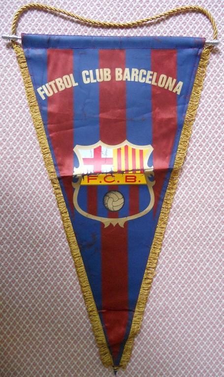 вимпел 46х28 футбол Барселона (Іспанія) деф*/FC Barcelona,Spain football pennant
