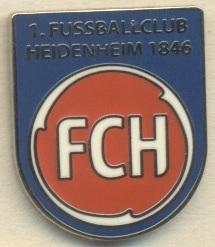 футбол.клуб Хайденхайм (Німеччина) ЕМАЛЬ / 1.FC Heidenheim, Germany football pin