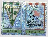 наклейка люмінесцентна футбол А+Б.(Італія) /Avellino+Barletta,Italy logo sticker
