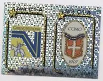 наклейка люмінесцентна футбол К'єво+Комо (Італія)/Chievo+Como,Italy logo sticker