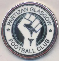 футбол.клуб Партизан Глазго (Шотландія) ЕМАЛЬ /Partizan FC,Scotland football pin