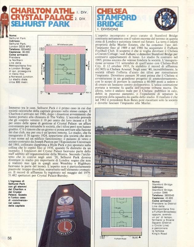 футбол Англія Лондон стадіони, спецвидання Guerin Sportivo London stadiums guide 1