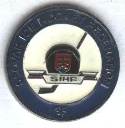 Словаччина, федерація хокею,№1 важмет / Slovakia ice hockey federation pin badge