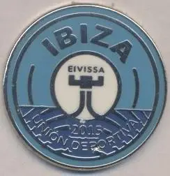 футбольний клуб Івіса (Іспанія) ЕМАЛЬ / UD Ibiza,Spain football enamel pin badge