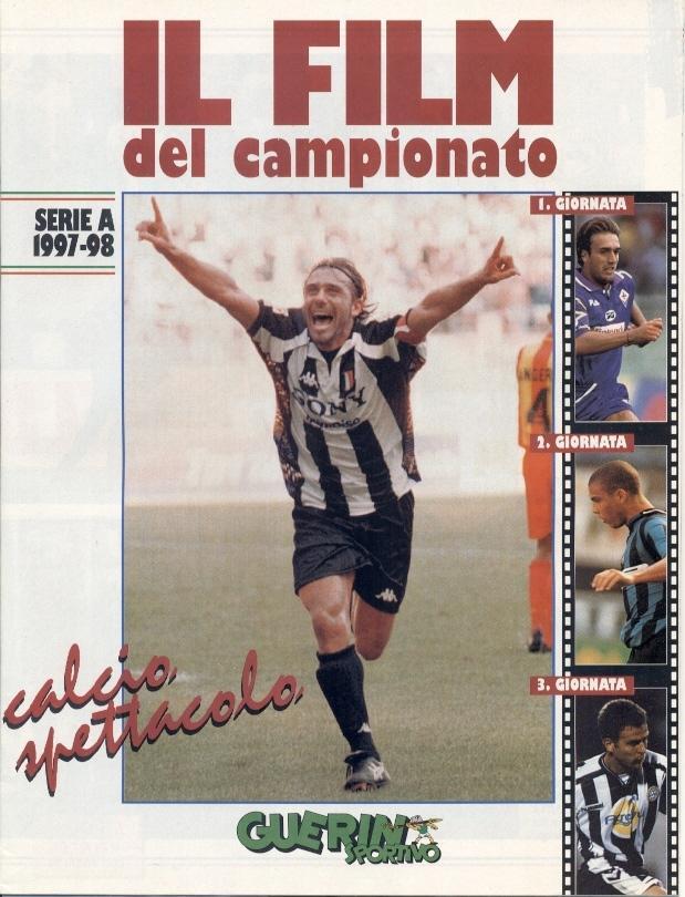 футбол - Італія чемпіонат 1997-98, колекція Guerin Sportivo Italy championship 1