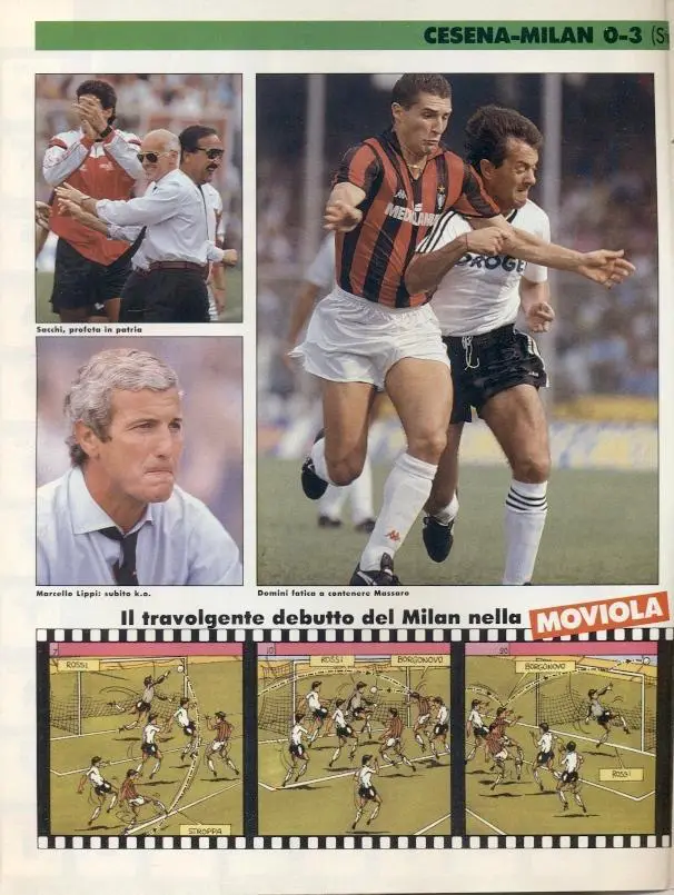 футбол - Італія чемпіонат 1989-90, колекція Guerin Sportivo Italy championship 1