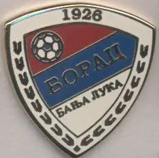 футбол.клуб Борац Баня-Лука (Боснія) ЕМАЛЬ /Borac Banja Luka,Bosnia football pin