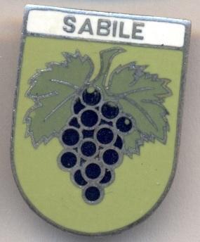 герб місто Сабіле (Латвія) ЕМАЛЬ / Sabile town, Latvia coat-of-arms enamel badge