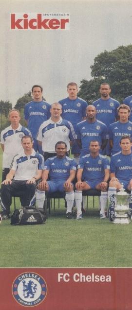 постер А4 футбол Челсі (Англія) 2009 / FC Chelsea London,England football poster