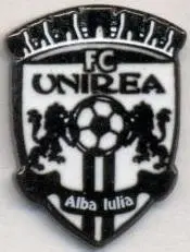 футбол.клуб У.Алба-Юлія (Румунія)2 ЕМАЛЬ /Unirea Alba Iulia,Romania football pin