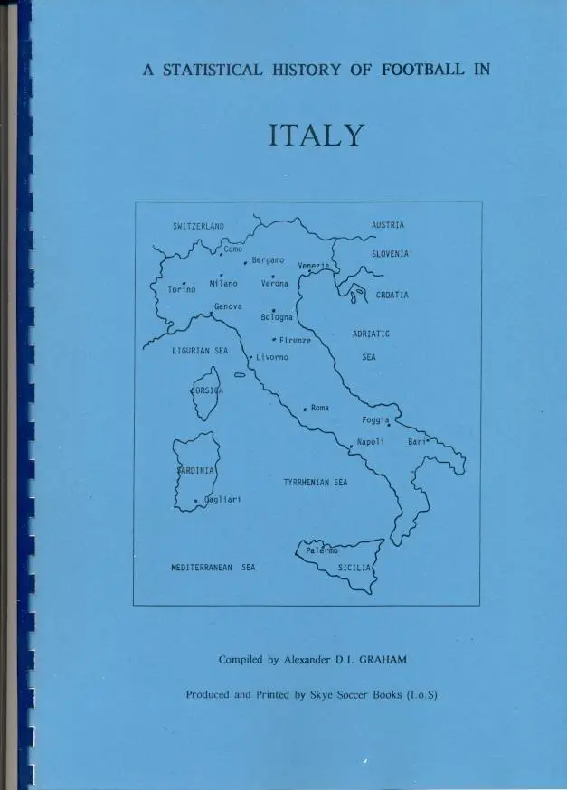 книга Італія підсумки чемп-тів,вся історія /Italy football ch.ships history book