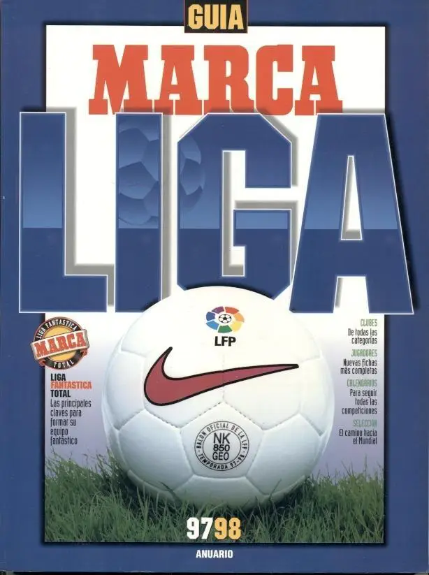 Іспанія, чемпіонат 1997-98 спецвидання Марка / Marca Spain football season guide