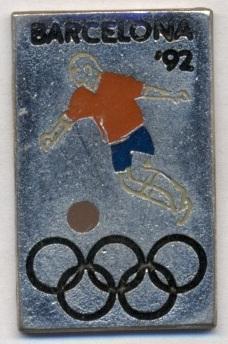 Олімпіада 1992 Барселона, футбол, важмет / Olympics Barcelona football pin badge