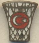 Туреччина, баскетбол, федерація, офіц. ЕМАЛЬ /Turkey basketball federation badge