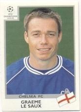 наклейка футбол Г.Ле Со (Англія) / Graeme Le Saux,Chelsea,England player sticker