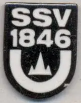 футбол.клуб Ульм (Німеч.) ЕМАЛЬ / SSV Ulm,Deutschland Germany football pin badge