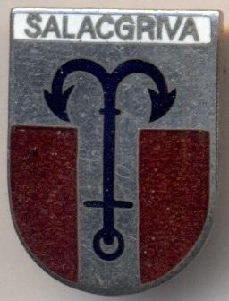 герб місто Салацгріва (Латвія) ЕМАЛЬ / Salacgriva town,Latvia coat-of-arms badge