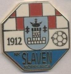 футбол.клуб Славен К.(Хорватія)2 ЕМАЛЬ/NK Slaven Koprivnica,Croatia football pin