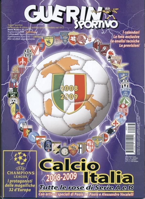 Італія,чемп-т 2008-09,спецвидання Guerin Sportivo Calcio Italia football preview