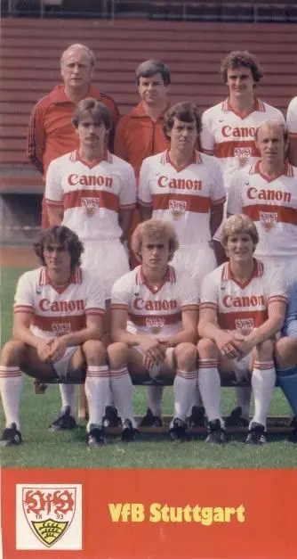 постер А4 футбол Штутгарт (Німеччина) 1981/VfB Stuttgart,Germany football poster