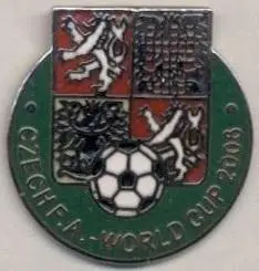 Чехія, федерація футболу, №1, ЕМАЛЬ / Czech football federation enamel pin badge