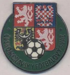 Чехія, федерація футболу, №2, ЕМАЛЬ / Czech football federation enamel pin badge