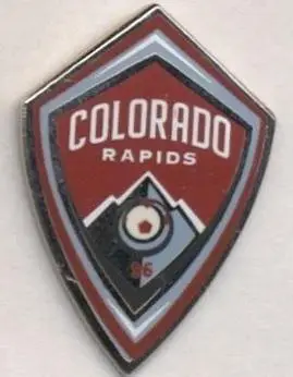 футбол.клуб Колорадо (США) офіц. ЕМАЛЬ / Colorado Rapids,USA football-soccer pin