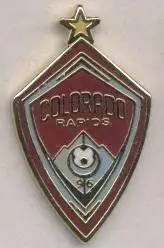 футбол.клуб Колорадо (США) ЕМАЛЬ / Colorado Rapids,USA football-soccer pin badge