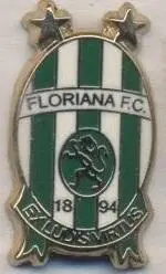 футбол.клуб Флоріана (Мальта ЕМАЛЬ випуклий/Floriana FC,Malta football pin badge