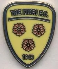 футбол.клуб Тре Фіорі (Сан-Марино)2 ЕМАЛЬ / PS Tre Fiori,San Marino football pin