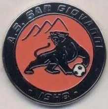 футбол.клуб Сан-Джованні (Сан-Марино3 ЕМАЛЬ/San Giovanni,San Marino football pin