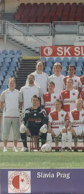 постер А4 футбол Славія Прага (Чехія) 2007 / Slavia Prague,Czech football poster