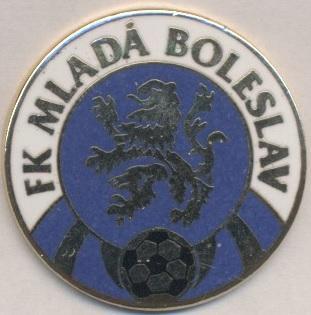 футбол.клуб Млада-Болеслав (Чехія)1 ЕМАЛЬ / FK Mlada Boleslav,Czech football pin