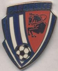 футбольний клуб Пардубіце (Чехія)3 ЕМАЛЬ / FK Pardubice,Czech football pin badge