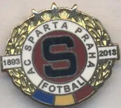футбольний клуб Спарта Прага (Чехія)7 ЕМАЛЬ/AC Sparta Praha,Czech football badge