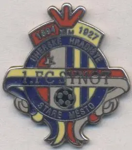 футбол.клуб Синот Старе-Место (Чехія)1 ЕМАЛЬ/1.FC Synot,Czech football pin badge