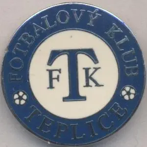 футбол.клуб Тепліце (Чехія)2b ЕМАЛЬ / FK Teplice,Czech football enamel pin badge