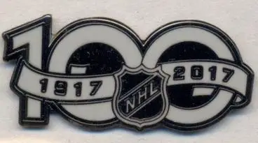 хокей НХЛ, ювілей 100 років, ЕМАЛЬ /NHL=National Hockey League jubilee pin badge