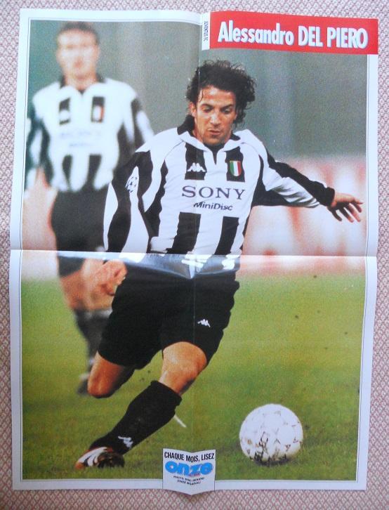 постер А2 футбол Дель П'єро (Італія) /Alessandro Del Piero,Italy football poster