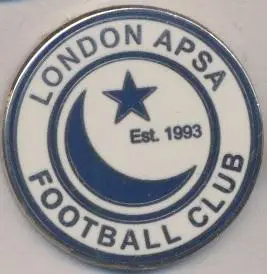 футбол.клуб Лондон АПСА (Англія) ЕМАЛЬ/London APSA FC,England football pin badge