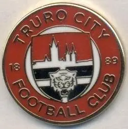 футбол.клуб Труро Сіті (Англія) ЕМАЛЬ / Truro City FC,England football pin badge