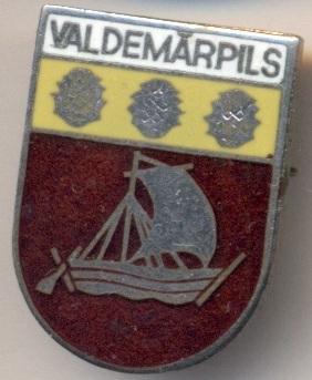 герб місто Валдемарпілс(Латвія ЕМАЛЬ/Valdemarpils town,Latvia coat-of-arms badge
