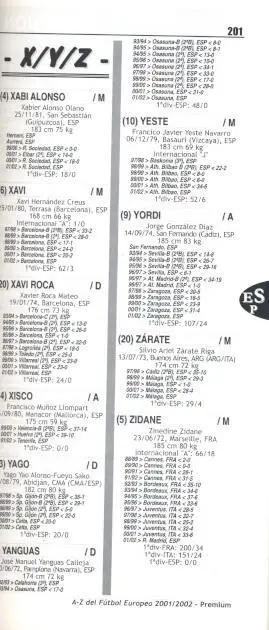 книга Європа футболісти 2001-02 / J.Jimenez. European football players book 1