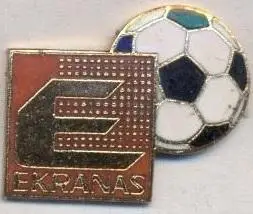 футбол.клуб Екранас (Литва2 ЕМАЛЬ/Ekranas Panevezys,Lithuania football pin badge