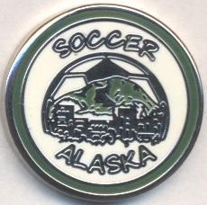 Аляска, федерація футболу ЕМАЛЬ/Alaska,USA football-soccer association pin badge